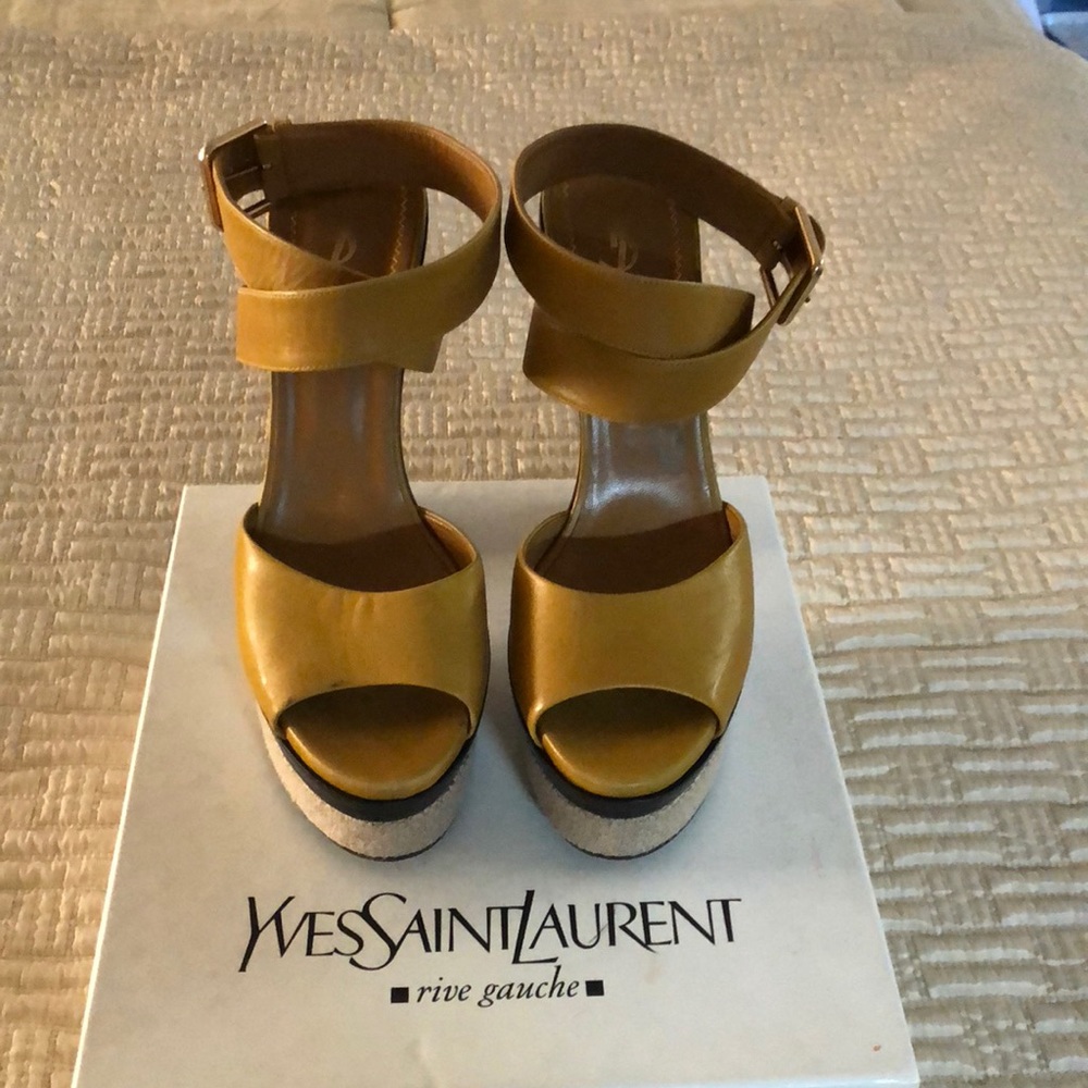 YSL Open Toe Heels
